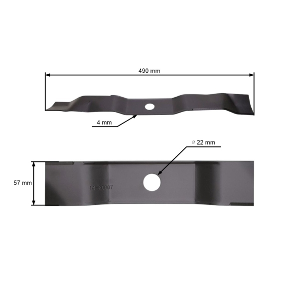 Mulchmesser 49 cm (19") für Murray Gartentraktoren (OEM 095104E701MA 095104E701 95104E701 095104E701WMA)