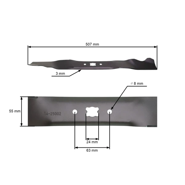 Mulchmesser 50,7 cm (20") für Bolens Gutbrod Yardman MTD YardMachines TroyBilt Cub Cadet (OEM 742-0740 942-0740)