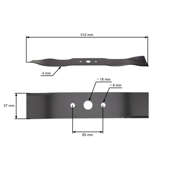 Mulchmesser 51 cm (20") für Rasenmäher Brill Castel Garden Cooper Gardena Honda Stiga Dolmar (OEM 1136-1029-01 81004381/1 664.004.381 181004381/1)