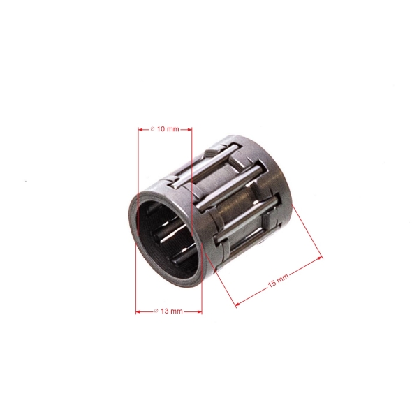 Nadelkolbenlager 10 mm x 13 mm x 15,5 mm für chinesische Motorsensen und Motorsensen aus dem Hobbymarkt mit einem Hubraum 43 ccm