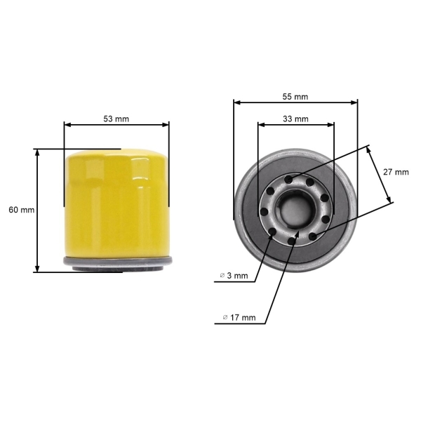 Ölfilter für Briggs & Stratton 800E 850EX 875EX Motoren (OEM 795990)