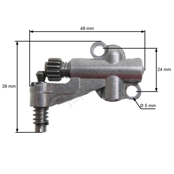 Ölpumpe für chinesische Kettensägen und Sägen aus Hobbymärkten mit einem Hubraum von 26 ccm