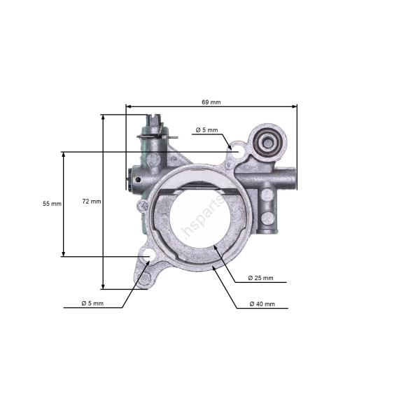Ölpumpe für Husqvarna 362 365 365 X-Torq 372XP 372 XP X-Torq 570 575 576XP Jonsered 2063 2071 2163 CS2163 CS2166 CS2172 (OEM 503521301)