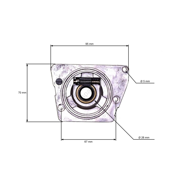 Ölpumpe für Kettensägen Husqvarna 61 66 266 268 272XP Jonsered 625 630 670 (OEM 501512501)
