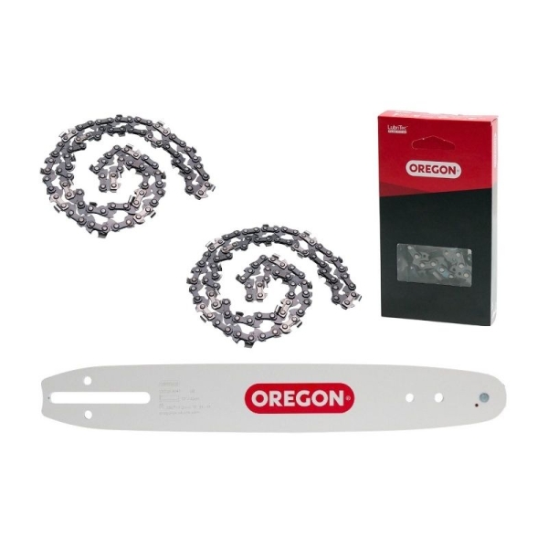 Oregon Combo Set Führungsschiene 30 cm + 2 x Sägekette für Kettensägen Husqvarna 136 140 141 236 Partner 350 351 Dolmar 100 101 102 Oleomac 931 940 Jonsered 2035 CS2138 CS2234