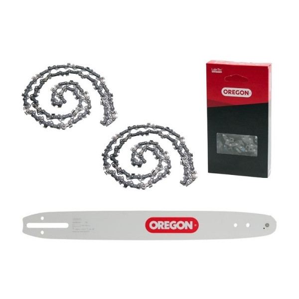 Oregon Combo Set Führungsschiene 40 cm + 2 x Sägekette für Kettensägen Husqvarna 136 140 141 236 Partner 350 351 Dolmar 100 101 102 Oleomac 931 940 Jonsered 2035 CS2138 CS2234