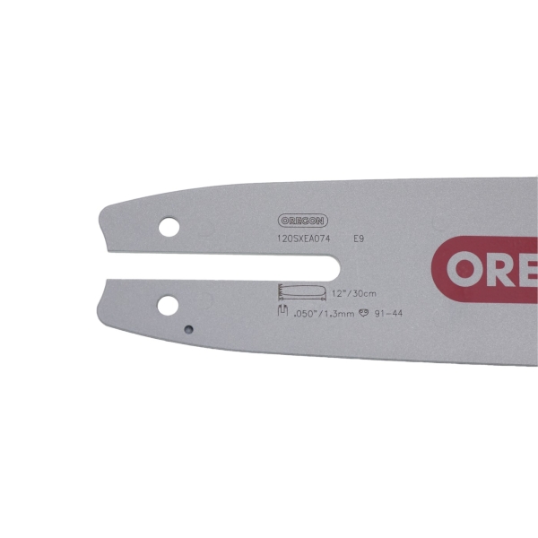 Oregon Führungsschiene 120SXEA074 12" (30cm) 3/8" .050" (1.3mm) + 2 x HS PARTS Sägekette 44 Glieder Vierkantzahn