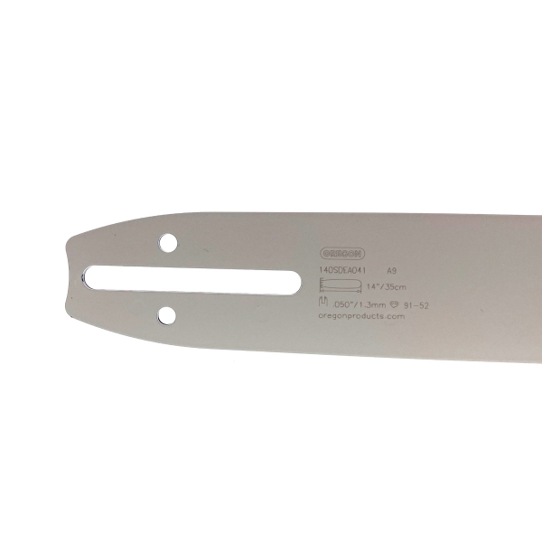 Oregon Führungsschiene 140SDEA041 14" (35cm) 3/8" .050" (1.3mm) + 2 x HS PARTS Sägekette 52 Glieder Vierkantzahn