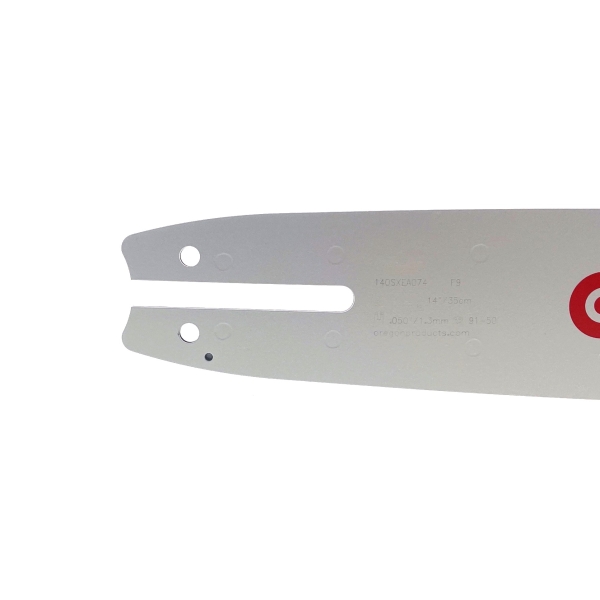 Oregon Führungsschiene 140SXEA074 14" (35 cm) 3/8" .050" (1,3 mm) + 2 x HS PARTS Sägekette 50 Glieder Vierkantzahn
