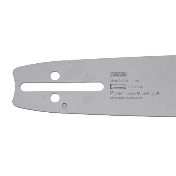 Oregon Führungsschiene 180MLBK095 18" (45 cm) .325" .050" (1,3 mm) + 2 x HS PARTS Sägekette 72 Glieder Vierkantzahn
