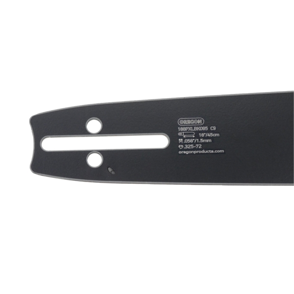 Oregon Führungsschiene 188PXLBK095 18" (45 cm) .325" .058" (1,5 mm) + 2 x HS PARTS Sägekette 72 Glieder Vierkantzahn