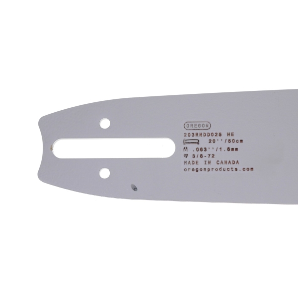Oregon Führungsschiene 203RNDD025 20" (50 cm) 3/8" .063" (1,6 mm) + 2 x HS PARTS Sägekette 72 Glieder Vierkantzahn