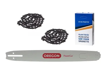 Oregon Führungsschiene 208RNDD009 20" (50 cm) 3/8" .058" (1,5 mm) + 2 x HS PARTS Sägekette 72 Glieder Vierkantzahn Oregon Führungsschiene 208RNDD009 20" (50 cm) 3/8" .058" (1,5 mm) + 2 x HS PARTS Sägekette 72 Glieder Vierkantzahn