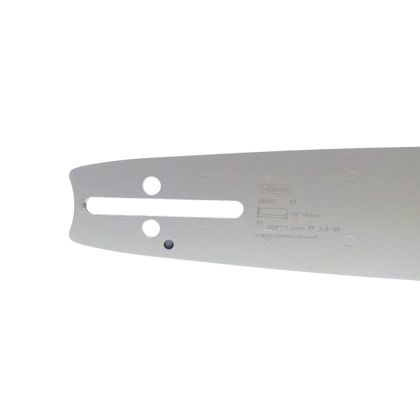 Oregon Führungsschiene 39450 18" (45 cm) 3/8" .058" (1,5 mm) + 2 x HS PARTS Sägekette 68 Glieder Vierkantzahn