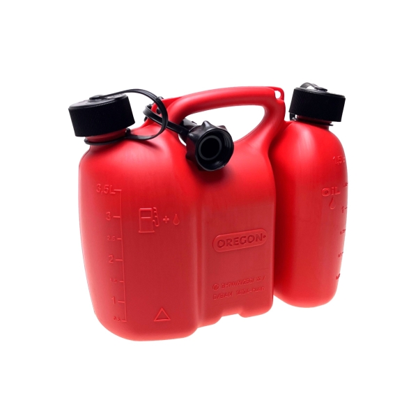 Oregon Kombi-Kanister für Kraftstoff und Kettenöl, 3L + 1.5L, Rot