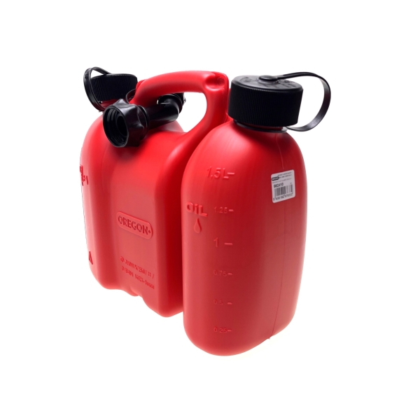 Oregon Kombi-Kanister für Kraftstoff und Kettenöl, 3L + 1.5L, Rot