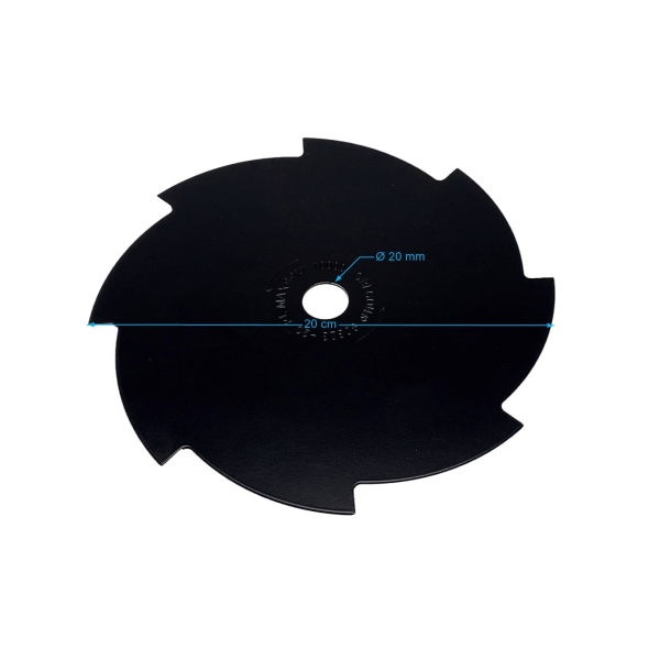 Oregon Stahl Mähmesser 8 Zähne 200 mm x 1,6 mm x 20 mm für Stihl Motorsensen
