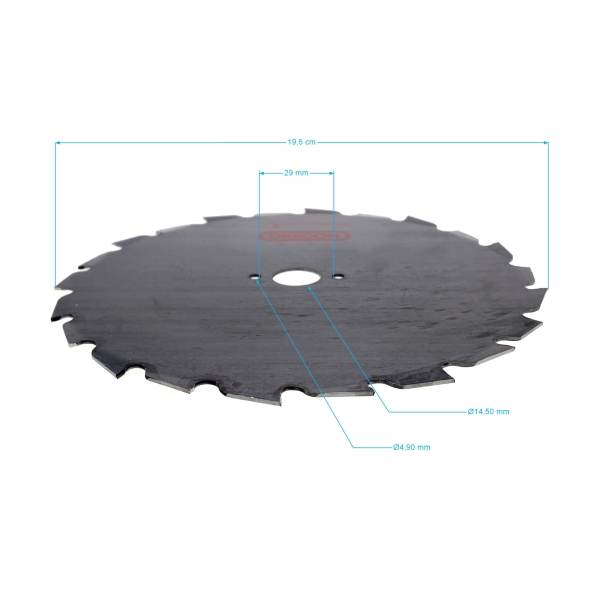 Oregon Stahlmähmesser Maxi 22 Zähne Größe 200 mm x 1,5 mm x 20 mm für Stihl Motorsensen