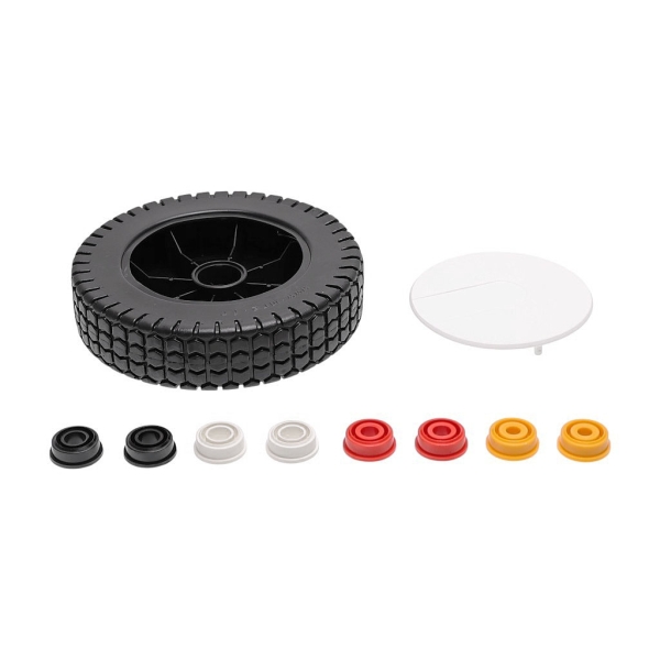 Oregon Universal Kunststoffrad 175 mm für Rasenmäher mit Reduzierung auf Innendurchmesser 8,2 mm 10,2 mm 12,2 mm 12,7 mm