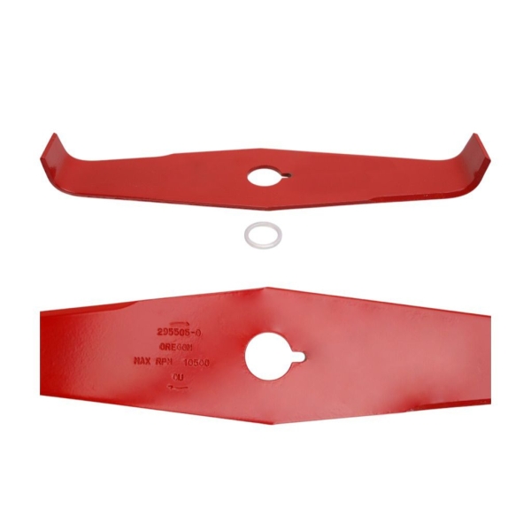 Oregon Universal Stahl 2 Zahn Mähmesser 300 mm x 4,0 mm für Freischneider und Motortrimmer Stihl Husqvarna Partner Jonsered Oleomac Dolmar Makita Honda