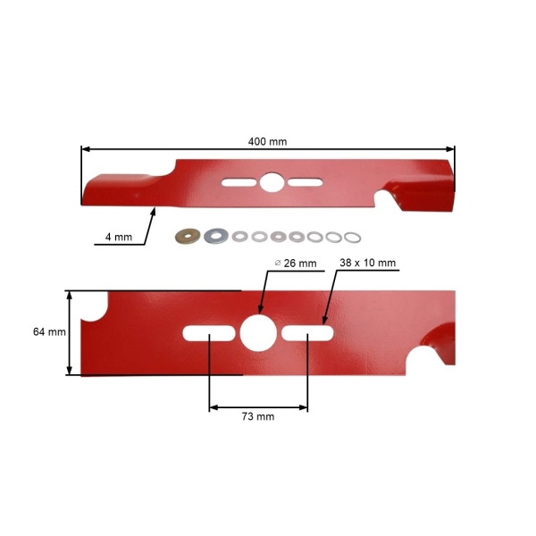 Oregon Universalmesser 40 cm (16") für Rasenmäher