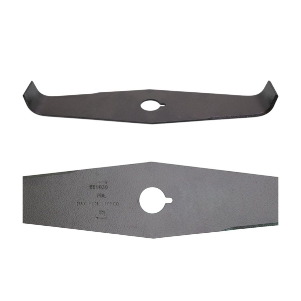 Oregon uniwersalny stalowy nóż do mulczowania 2 zęby wymiary 300 mm x 3,0 mm do kos spalinowych