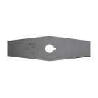 Oregon uniwersalny stalowy nóż do mulczowania 2 zęby wymiary 300 mm x 3,0 mm do kos spalinowych