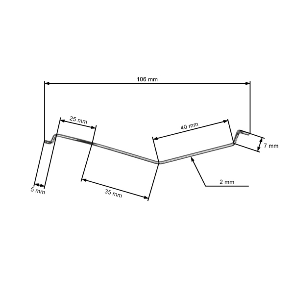 Reglerstange für Zongshen XP620 Motorleistung 17,6 PS (OEM 100057503)