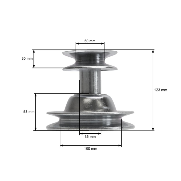 Riemenscheibe für Gartentraktor MTD (OEM 756-0488 753-0635 956-0448 953-0635)