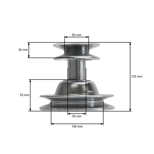 Riemenscheibe für Gartentraktor MTD (OEM 756-0488 753-0635 956-0448 953-0635)