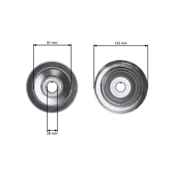Riemenscheibe für Gartentraktor MTD (OEM 756-0488 753-0635 956-0448 953-0635)