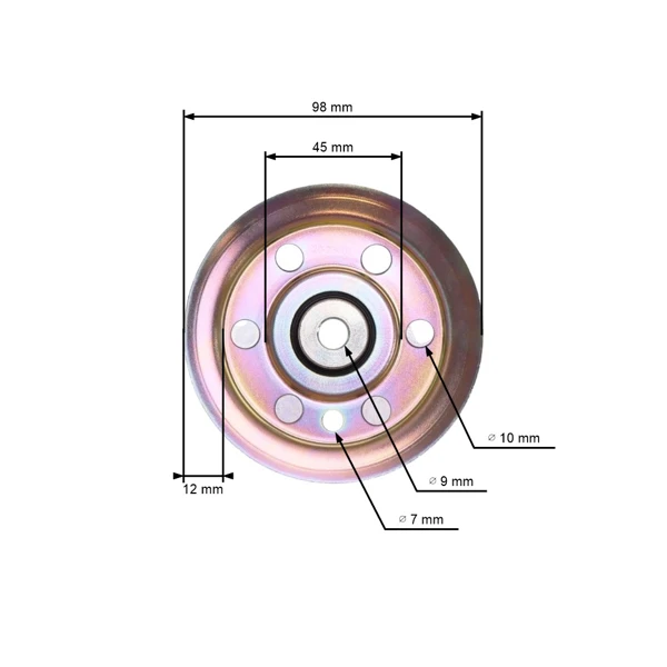 Riemenscheibe für Gartentraktor MTD Snapper (OEM 756-0437 756-0643A 956-0437 2-4452 24452)