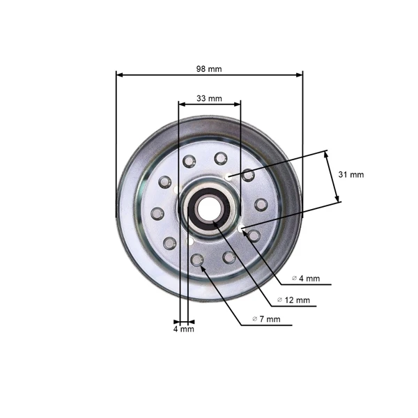 Riemenscheibe für Gartentraktoren AL-KO Alko Stihl Viking Brill Marina Masport (OEM 6170 760 1291 464454 464459 514106 464099)