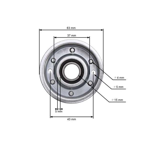 Riemenscheibe für Gartentraktoren Castel Garden Stiga (OEM 125601588/0 25601576/0 1134-6516-01)