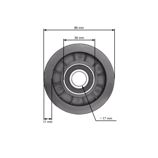 Riemenscheibe für Gartentraktoren Husqvarna Jonsered McCulloch Alpina Castel Garden Stiga John Deere Honda (OEM 690409MA 586104302)