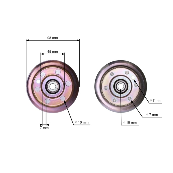 Riemenscheibe für Gartentraktoren Husqvarna Partner Jonsered McCulloch Poulan Craftsman (OEM 532193197 532177968 177968 193197)