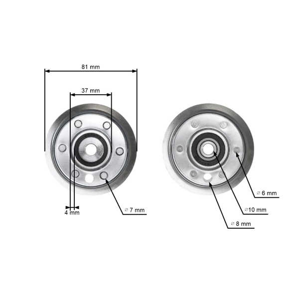 Riemenscheibe für Gartentraktoren MTD Yardman Cub Cadet Mac Allister Mastercut Raiffeisen Efco Oleo-Mac (OEM 756-3054A 754-3054)