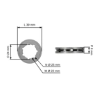 Ringkettenrad .0404" 7 Zähne für Kettensägen Stihl 050 051 076 075 (OEM 11116402025)
