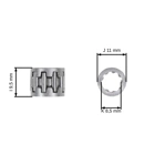 Ringkettenrad 3/8" 7 Zähne für Echo CS280E CS280EP CS290EVL CS300 (OEM 1750051530)