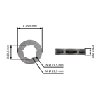 Ringkettenrad 3/8" 7 Zähne für Echo CS280E CS280EP CS290EVL CS300 (OEM 1750051530)