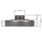 Ringkettenrad 3/8" 7 Zähne für Echo-Kettensägen CS3000 CS3400 CS3450 CS3500 CS340 CS341 CS346