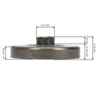 Ringkettenrad 3/8" 7 Zähne für Kettensägen Echo CS550 CS610 CS510 CS451 CS451VL CS452 CS500