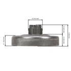 Ringkettenrad 3/8" 7 Zähne für Kettensägen Husqvarna 281 281XP 288 288XP 394 394XP 395 395XP Jonsered 2095 (OEM 503625903 503625901)