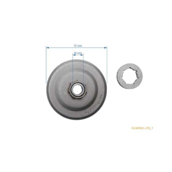 Ringkettenrad .325" 7 Zähne für Kettensägen Husqvarna 140 240P 340 344 39 40P 44 444 Alpina 340