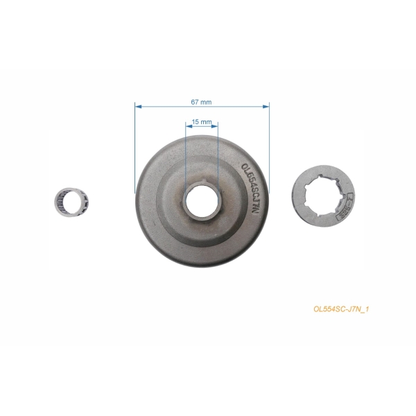 Ringkettenrad .325" 7 Zähne für Kettensägen OLEO-MAC Oleomac Olympyk 938 941 942 944 945 946 947 950 951 952 956 John Deere CS46 CS52