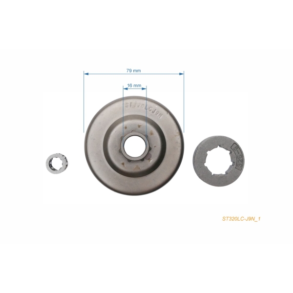 Ringkettenrad .325" 9 Zähne für Kettensägen Stihl 044 046 MS341 MS361 MS440 MS460