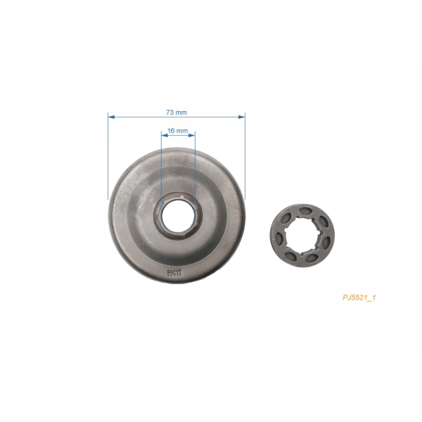 Ringrad 3/8" 7 Zähne für Kettensägen Husqvarna 51 55 55 Rancher 254 262XP (OEM 503453902)