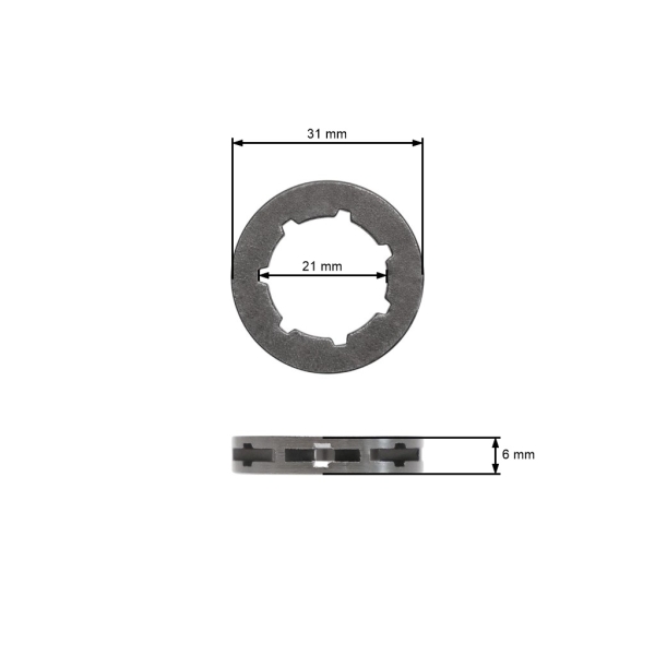 Ringrad .325" 7 Zähne Ketten für Husqvarna Kettensägen 40 45 55 136 246 257 262XP 350 346XP 359 555 562XP Jonsered 2036 2145 CS2141 (OEM 501457402)