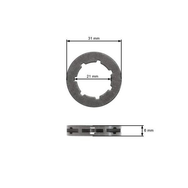 Ringrad .325" 7 Zähne Ketten für Husqvarna Kettensägen 40 45 55 136 246 257 262XP 350 346XP 359 555 562XP Jonsered 2036 2145 CS2141 (OEM 501457402)