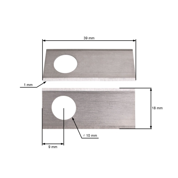 Satz 9-tlg. Schneidmesser 3,9 cm (1,5") für Mähroboter Honda Miimo 310 Miimo 520 Miimo HRM 500 HRM Miimo 3000 (OEM 06511VP7310 72511-VP7-030)